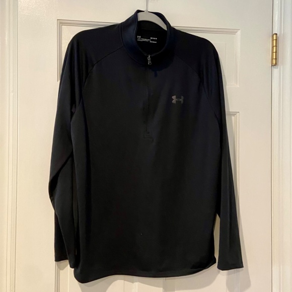 Men's Under Armour Tech Half-Zip Pullover -Large - HeatGear Loose Fit - Black - Picture 7 of 10